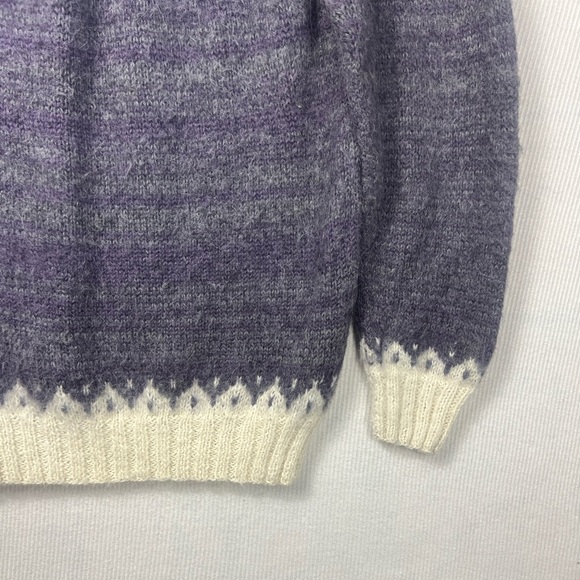 Alpaca Imports 100% Wool Fair Isle Sweater Unisex M-Small W-Med Handmade in Peru - Picture 3 of 7